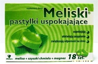 Meliski - pastylki uspokajające
