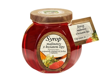 Syrop Malinowy Z Kwiatem Lipy