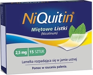NiQuitin Miętowe Listki 2,5mg